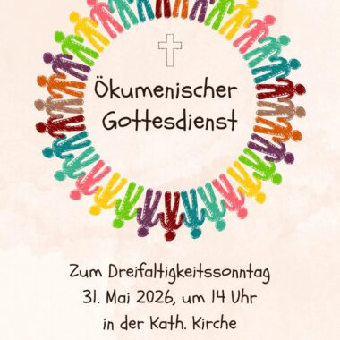 Plakat zum Gottesdienst Dreifaltigkeitssonntag 2026 St. Stephanus 14 Uhr