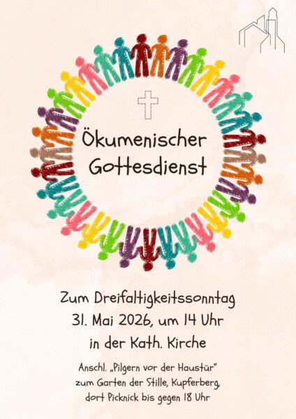 Plakat zum Gottesdienst Dreifaltigkeitssonntag 2026 St. Stephanus 14 Uhr