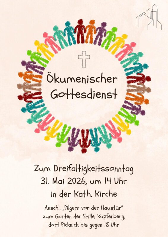 Plakat zum Gottesdienst Dreifaltigkeitssonntag 2026 St. Stephanus 14 Uhr